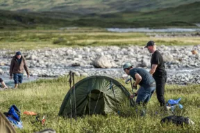 tentcamp during mountainhike